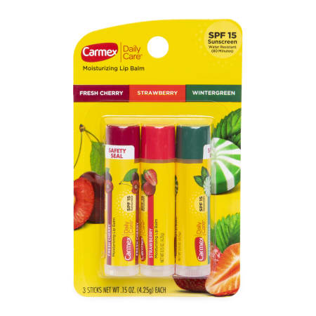 Carmex™ Daily Care Assorted Flavor Stick W/ Spf25 3 Pack