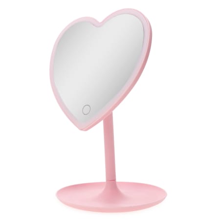 heart-shaped LED vanity mirror