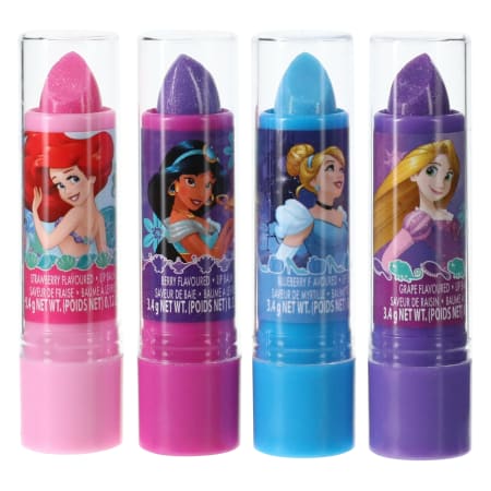 Disney Princess light-up mirror & flavored lip balm 5-piece set