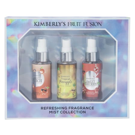 Kimberly’s Fruit Fusion Refreshing Fragrance Mist Collection 3-Piece Set