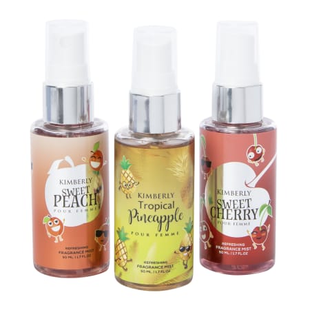 Kimberly’s Fruit Fusion Refreshing Fragrance Mist Collection 3-Piece Set