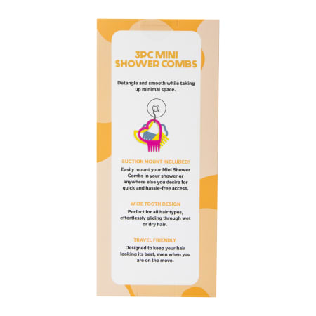 Mini Shower Combs 3-Count