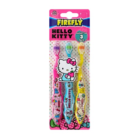 Hello Kitty Kids Toothbrush Set 3-Pack