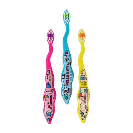 Hello Kitty Kids Toothbrush Set 3-Pack